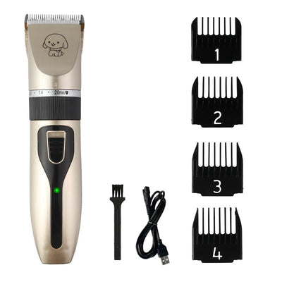 Silent Pet Hair Clipper Set - Poochi Paws