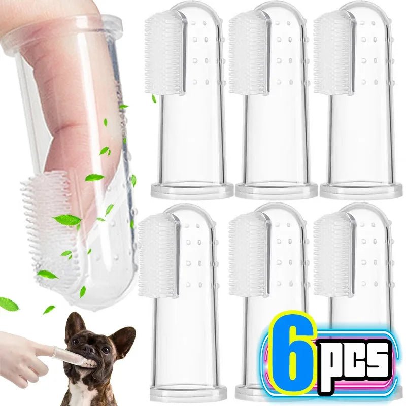 Silicone Pet Finger Toothbrush - Poochi Paws