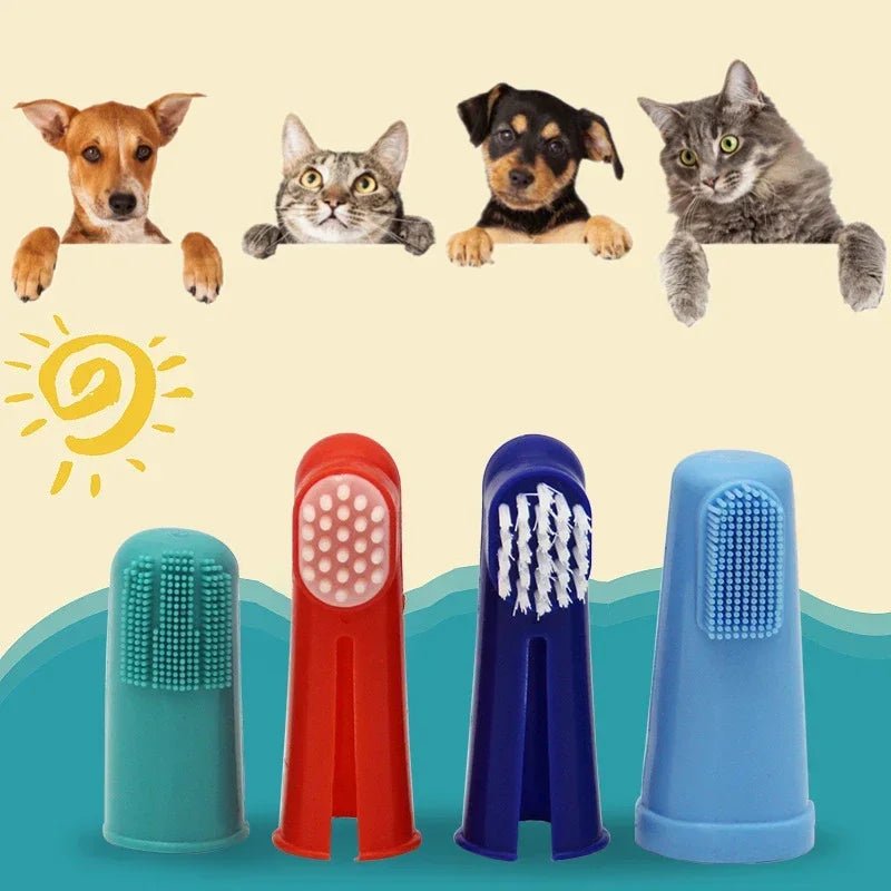 Soft Finger Pet Toothbrush Set - Poochi Paws