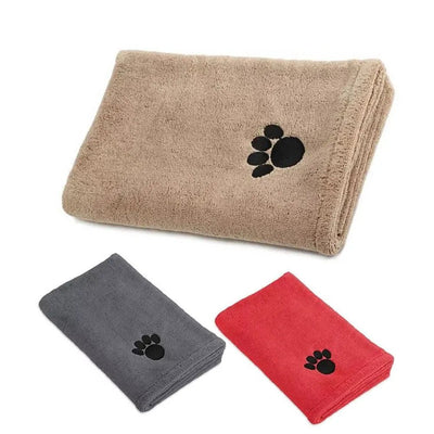 Soft Microfiber Pet Towel - Poochi Paws