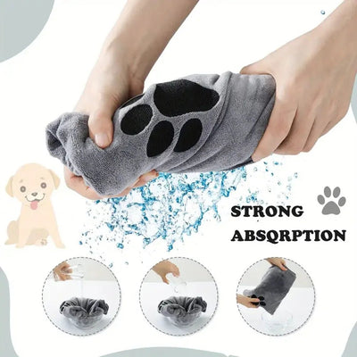 Soft Microfiber Pet Towel - Poochi Paws