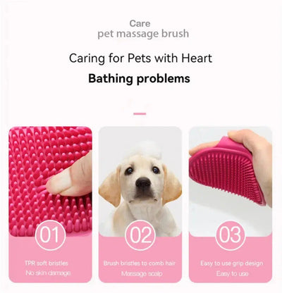 Soft Silicone Pet Brush - Poochi Paws