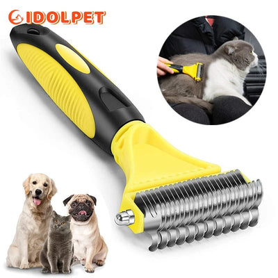 Stainless Steel Pet Grooming Brush - Poochi Paws