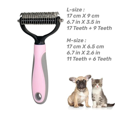 Stainless Steel Pet Grooming Brush - Poochi Paws