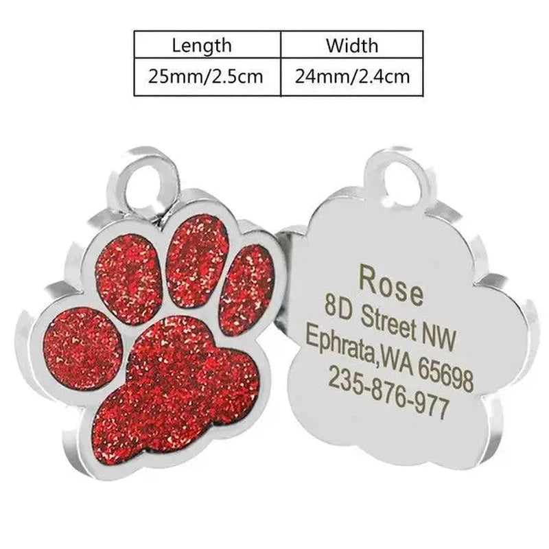 Stainless Steel Pet ID Tag - Poochi Paws