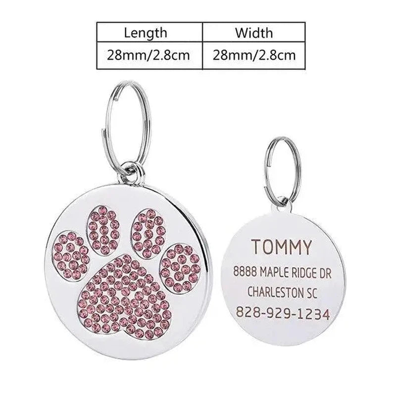 Stainless Steel Pet ID Tag - Poochi Paws