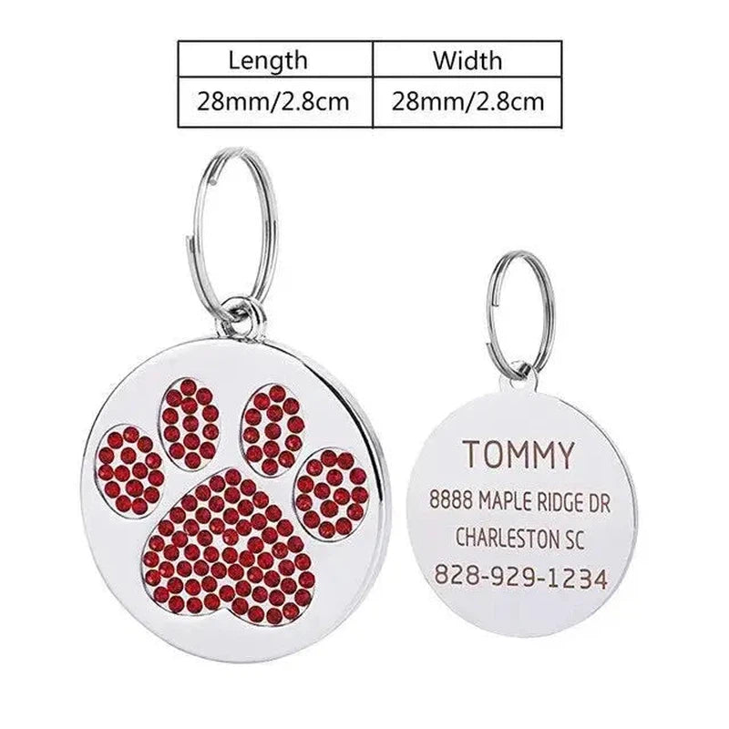 Stainless Steel Pet ID Tag - Poochi Paws