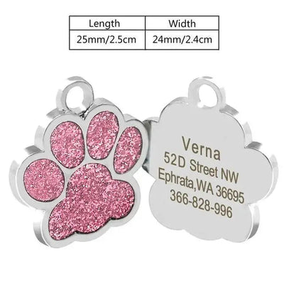 Stainless Steel Pet ID Tag - Poochi Paws