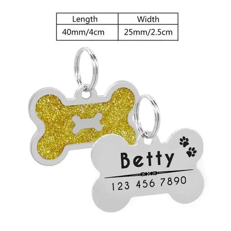 Stainless Steel Pet ID Tag - Poochi Paws