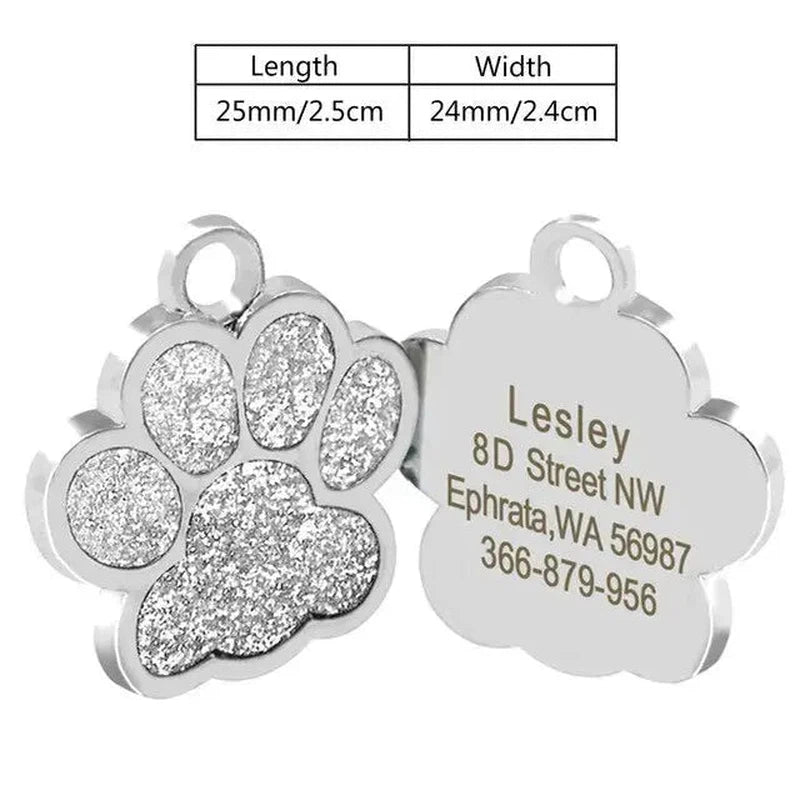 Stainless Steel Pet ID Tag - Poochi Paws