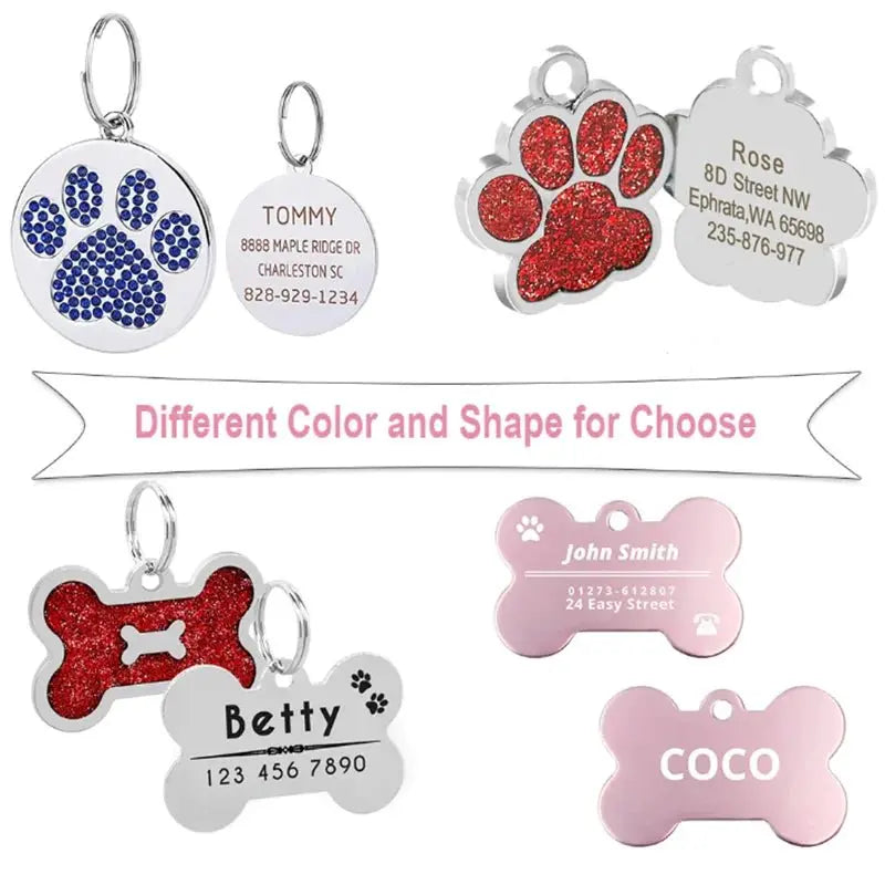 Stainless Steel Pet ID Tag - Poochi Paws