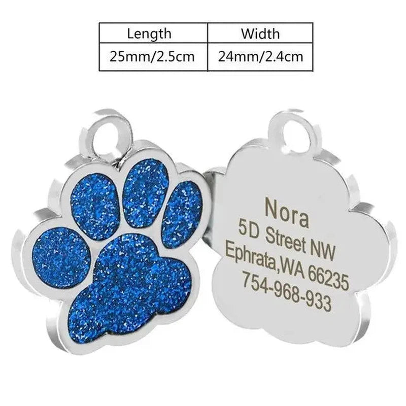 Stainless Steel Pet ID Tag - Poochi Paws