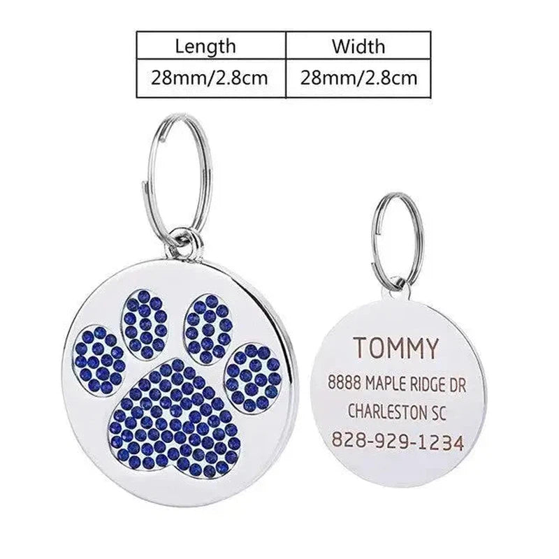 Stainless Steel Pet ID Tag - Poochi Paws