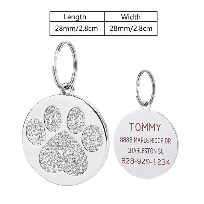 Stainless Steel Pet ID Tag - Poochi Paws