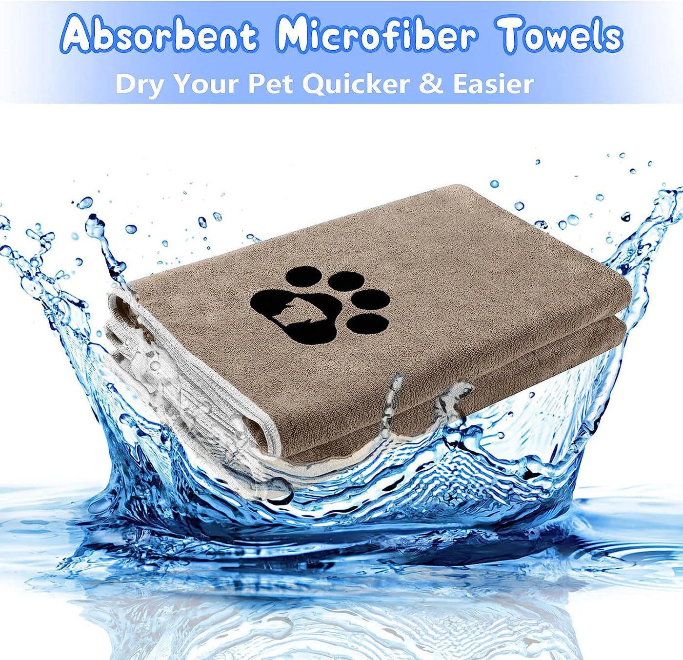 Super Absorbent Pet Towel - Poochi Paws