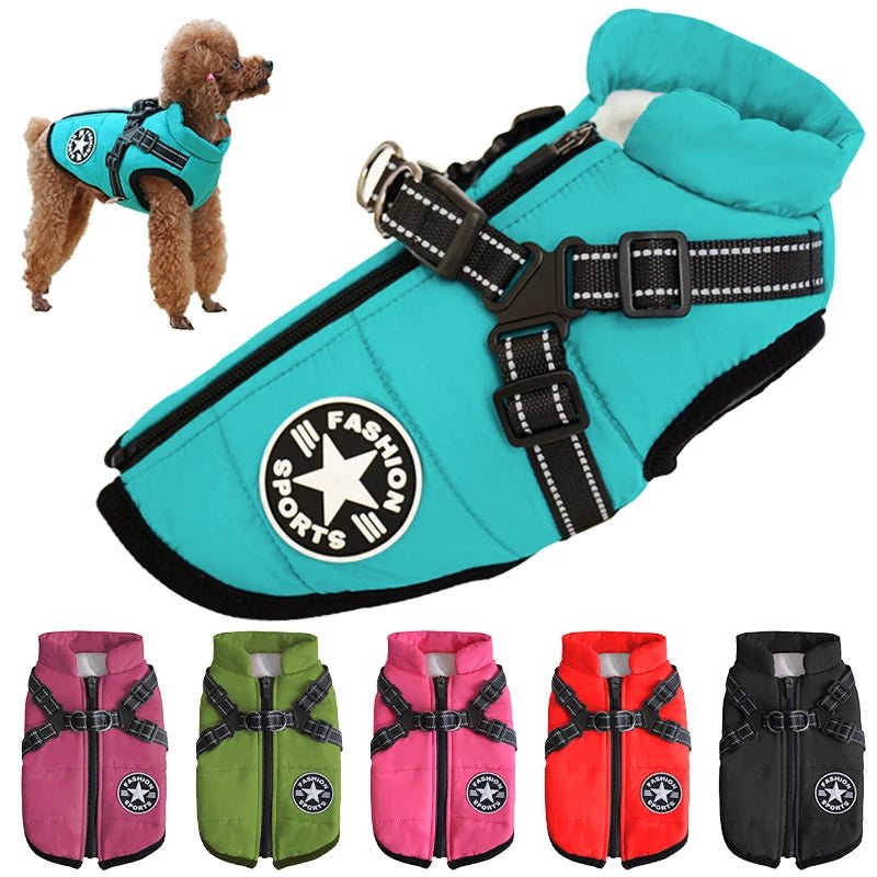 Waterproof Winter Dog Jacket Vest - Poochi Paws